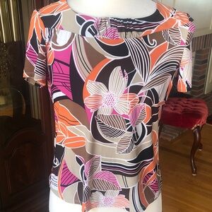 Floral Abstract Women's Top - Multicolor